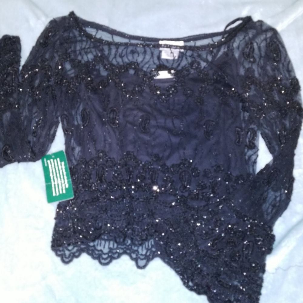 NWT Beaded Blouse